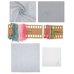 Table Napkin 2 Sets DIY Embroidery Tools Household Valentine Style Stitching Kit