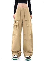 Women's Pants Y2K Cargo Pockets Women Baggy Trousers 2023 Fall Streetwear Fairycore Oversized Vintage Casual Fashion Sweatpant