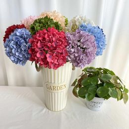 Decorative Flowers Fake Artificial Hydrangea Bridal Wedding Bouquet For Home Garden Party Decoration