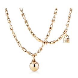 Fashion hardwear Jewellery necklace designer luxury Horseshoe pendants series necklaces Rose Gold Platinum Chain diamond adult jewel274Y