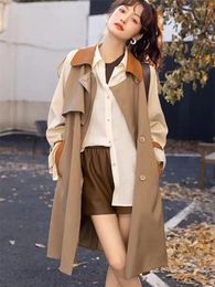 Women's Trench Coats Windbreaker Mid Length Spring And Autumn 2023 High End Explosive Street Small British Style Coat Female