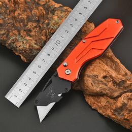 Small MINI Stainless Steel Folding Knife Outdoor Camping Pocket Blades Utility Knives EDC Cutter RED