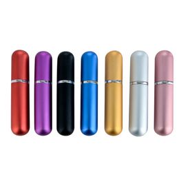 5ml Refillable Perfume Bottle Portable Traval bottle 15 Colours Aluminium Spray Atomizer Empty perfumery Refilled bottle ZZ