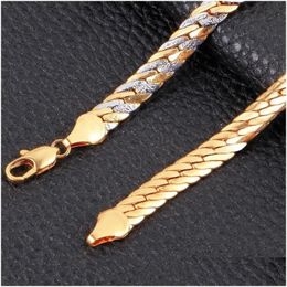 Earrings Necklace For Womens 6Mm Gold Bracelets Mens And Jewellery Set Women Sets Drop Delivery Dh6Oi