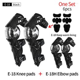 Motorcycle Armor 1 Set 4/6 Pcs Rider Knee Pads Slider Elbow Motocross Shin Protective Gears Anti-fall Moto Scooters Protectors Guards