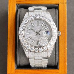 Diamond Automatic Mechanical 40mm Stainless Steel Life Waterproof Men Wristwatch Business Wristwatches Montre De Luxe