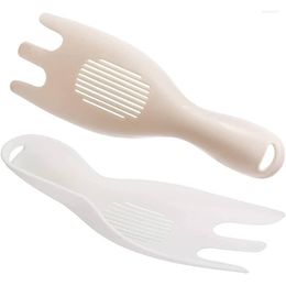 Spoons Rice Washer Kitchen Tool Strainer Sieve Plastic Sifter Spoon Washing Brush For Fruit Vegetable