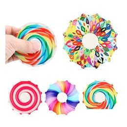 Decompression Toy Toys For Kids Adt Gyro Candy Colour Double Uv Printed Relief Educational Fingertip Early Education Digits Gift Mix Co Dhs5R