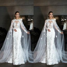 Exclusive Design Wedding Wrap 2019 Tulle Cloak Lace Ladies Bridal Cape Sleeveless Bridal Shawl Customised Wedding Jackets Shi274B