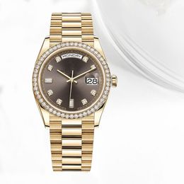 mens watch Fritillaria blue mechanical diamond watch Business automatic luxury size 36MM sapphire glass waterproof designer watchs Day Date Watches