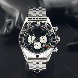 Wristwatches 2023 44 B01 Stainless Steel Black Dial Business Mechancial Wristwatc Men's Luxury Automatic Watch For Men Sport Diver