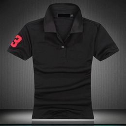 New 2021 women Big Horse embroibery Brand Polo Shirt Polos Men Short Sleeve causal shirt classical style234h