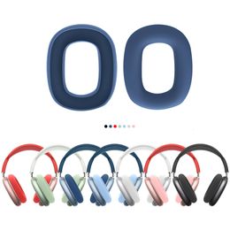 Earphone Accessories 1 Pair Replacement Silicone Ear Pads Cushion Cover For AirPods Max Headphone Headsets EarPads Earmuff Protective Case Sleeve 230918