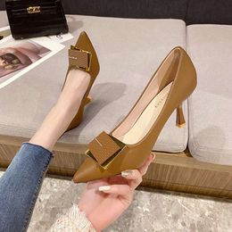 Price 717-D8 Ante Low 2024 56 New Women's Versatile High Heels Wholesale Without Box