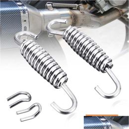 Other Motorcycle Parts 40Mm Stainless Steel Exhaust System Muffler Springs Hook Motobike Exhausts Pipe Hooks Moto Repair Drop Delivery Dhxip