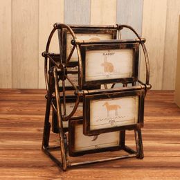 Frames Ferris Wheel Po Frame 5 Inch Wedding Gift Creative Children Set Table Combination Personality Bronze