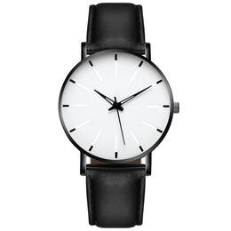 Mens Quartz Watches Men Casual Dial Leather Strap Montre de luxe wristwatch Color8