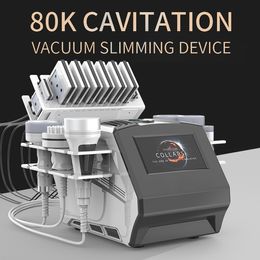 80K Cavitation Cellulite Remove Fat Burn Body Shaping Beauty Salon 6 Handles RF Lipo-laser Skin Rejuvenation Wrinkle Remove Buttock Lifting Machine