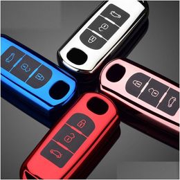 Car Key Plating Tpu Fob Er For Mazda 2 3 5 6 Cx-3 Cx-4 Cx-5 Cx-7 Cx-9 Atenza Axela Mx5 Keys Protect Case Shell Drop Delivery Automobil Dh1Ah