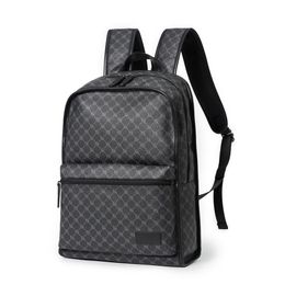 Luxury Mens shoulder backpack women's Laptop Bag Large Student Bookbag leather outdoor travel bags294m