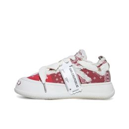 Fashion Brand Smilerepublic Casual Shoes Thick Sole Canvas Sneakers Designer Mule Sneakers Cream Red White Men Women Outdoor Sneakers