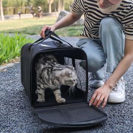 Cat Carriers Pet Bag For Portable Shoulder Transport Puppy Carrier Dog Breathable Outdoor Travel Bags Supply
