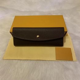 M60531 SARAH WALLET Designer Women's Long Envelope Flap Emilie Josephine Wallet Key Card Coin Holder Purse Mini Pochette Acce269x