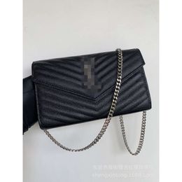 Designer bags yslsbag Striped Envelope Chain yslsbag Bag Leather Crossbody Handbag Shoulder Bag Underarm Bag Female manhattan bag