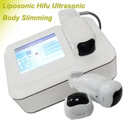 Factory Direct Selling 2 cartridges liposonic SMAS lifting hifu machine hifu slimming belly fat loss machine OEM ODM