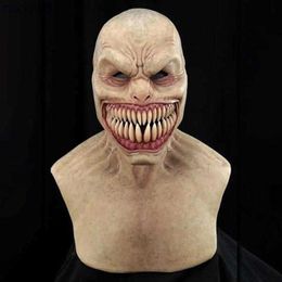 Costume Accessories Party Masks 2021 Old Man Mask Halloween Creepy Wrinkle Face Costume Realistic Latex Masquerade Carnival Masque L230918