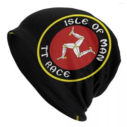 Berets Isle Of Man Races Sport Hats RETRO 1970 VINTAGE CIRCULAR DESIGN Bonnet Hat Skullies Beanies Caps