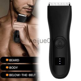Electric Shavers Electric Hair Trimmer Men's Body Grooming Clipper Ceramic Blade Waterproof Male Hygiene Razor Safe Shaver x0918