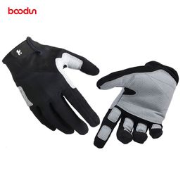 Sports Gloves Boodun Full Finger Non Slip Microfiber Fitness Weight Lifting Gloves Men Women Rock Climbing Hiking Outdoor Sports Equipment 230918