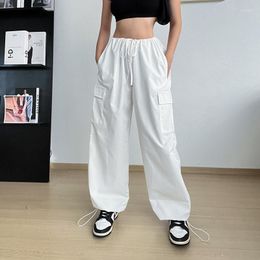 Women's Shorts XY22013 Autumn High Waist Casual Pants Wide Leg Loose Large Tie Rope Straight Work Women
