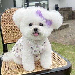 Dog Apparel Clothes Summer Pet Clothing Dress Vest Cat Puppy Costume Yorkie Pomeranian Poodle Bichon Frise Schnauzer