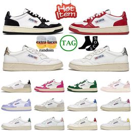 2023 Platform Designer Sneakers Casual Shoes USA Brand Autrys Rose Pink Panda Skate Low Medalist Two-Tone Action Sports Top-Low Men Women Trainers Loafers Outdoor