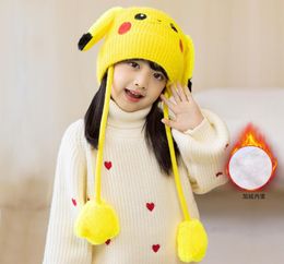Fashion New Cartoon Boy Girl Knitted Warm Hat Cap With Stereo Ear Winter Kids Accessories Cosplay beanie