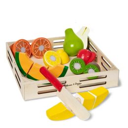 Cheese Tools Fruit Set Wooden Play Food Kitchen Accessory Multi Butter cloth stick 230918