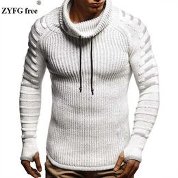 winter Men fashion casual sweater mens keep warm knitwear sweater turtleneck solid Colour Sweater for men coat plus size T2004023068