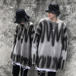Women's Sweaters Graffiti Sweter Winter Clothes Woman Tops Women Plus Size Goth Sweater Dress For Fashion