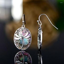 Dangle Earrings Fashion Simple Dragonfly For Women Holiday Gift Retro Boho Colourful Insect Ear Hooks Goth Jewellery Accessories Wholesale