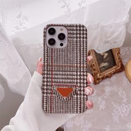 High Quality Fashion Phone Cases Womens Luxury Designer Mens Iphone Case Textile For 11 12 13 14 Pro Promax Xr Xsmax IPhone Protective Cover