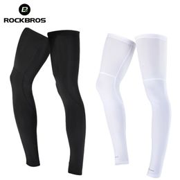 Arm Leg Warmers ROCKBROS Running Cycling Bicycle Legwarmers UV Sunscreen Leggings Fitness Camping Leg Warmers Outdoor Sports Safety Knee Pads 230918