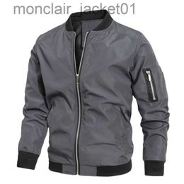 Men's Jackets New Spring Autumn Fashion Men Jacket Bomber Jackets Business Casual Streetwear Male Coats Simple Windbreaker British Style Coat J230918