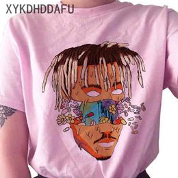 Juice Wrld T Shirt Women R I P Hip Hop Rapper Streetwear Tshirt Print Clothing Female Casual Ulzzang Graphic T-shirt Top Tees T200279l