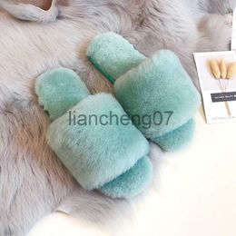 Slippers 2023 Wool Lady Home Slippers Natural Sheepskin Fur Slippers Fashion non-slip Slippers Women Warm Indoor Slippers Soft x0916