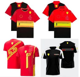 Mens New F1 Racing Polo Shirt Summer Team Short Sleeve T-shirt Same Customised