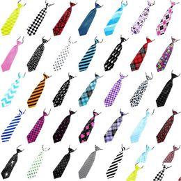 Ties Kids Necktie Adjustable Elastic Neck Tie The Baby Accessories Printed Mti Styles Mixed Drop Delivery Maternity Dhfl5