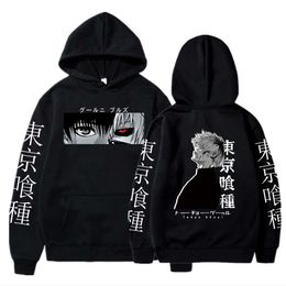 Tokyo Ghoul Anime Hoodie Pullovers Sweatshirts Ken Kaneki Graphic Printed Casual Hip Hop Streetwear