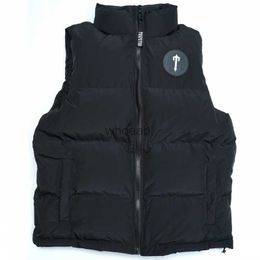 Men's Vests Men Trapstar Down Vest Winter Jacket Designer Puffer Mens Waistcoat Unisex Couple Bodywarmer Womens Sleeveless Outdoor Warm Thick Gilet HKD230918